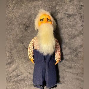 Vintage 13 in grandpa farmer doll